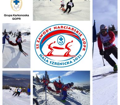 Plakat – XX Zawody Narciarskie GOPR (Hala Szrenicka, 18.03.2023 r.)