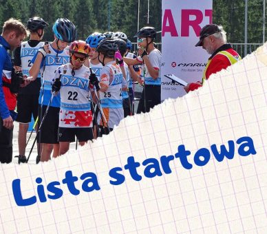 Lista startowa Otwartych Mistrzostw Jeleniej Góry 2025 w biegach na nartorolkach (Jelenia Góra – Zachełmie, 07.09.2025 r.)
